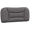 vidaXL Bett mit Matratze "Hvar" Grau 90x200 cm Kunstleder