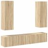 vidaXL 4-tlg. TV-Schrank-Set Sonoma-Eiche Holzwerkstoff
