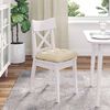 vidaXL Sitzkissen 4 pcs Creme 45 x 45 x 12 cm Stoff