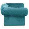 vidaXL Hundesofa mit Speicher T&uuml;rkis 75 x 50 x 38cm Pl&uuml;sch