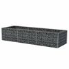 vidaXL Gabionen-Hochbeet Stahl 270&times;90&times;50 cm