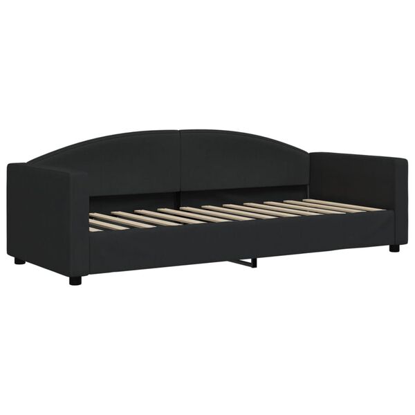 vidaXL Tagesbett Schwarz 80x200 cm Stoff
