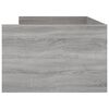vidaXL Bettgestell mit Schubladen Grau Sonoma 90x190 cm