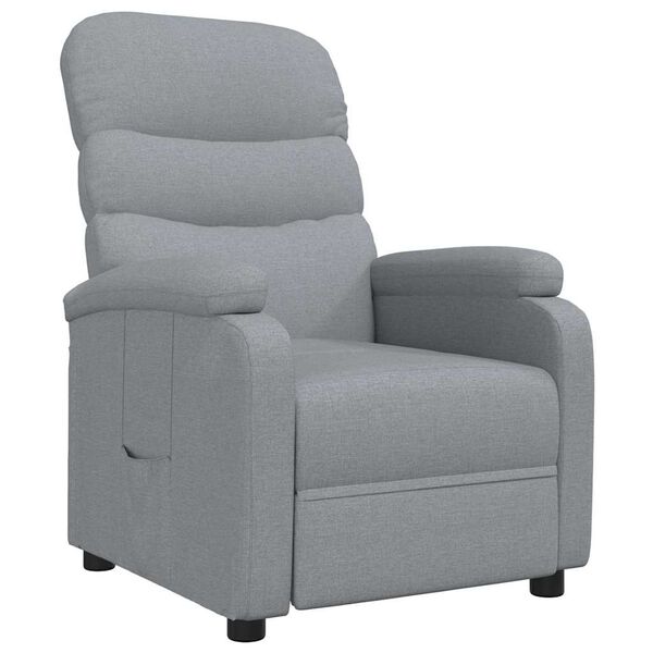 vidaXL Relaxsessel Hellgrau Stoff