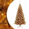 vidaXL Weihnachtsbaum Gold 180 cm PET