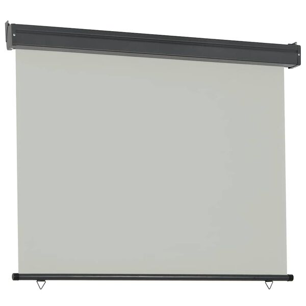 vidaXL Balkon-Seitenmarkise 125x250 cm Grau