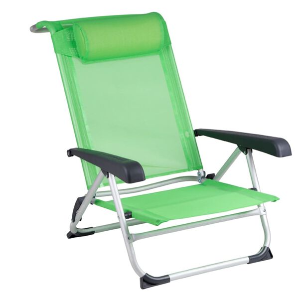 Bo-Camp Strandstuhl Aluminium Gr&uuml;n 1204794
