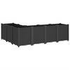 vidaXL Pflanzk&uuml;bel Schwarz 160x120x53 cm PP