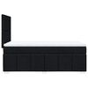 vidaXL Boxspringbett mit Matratze Schwarz 80x200 cm Stoff