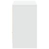 vidaXL TV-Schrank mit LED-Beleuchtung Wei&szlig; 91x34x61 cm Holzwerkstoff