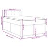 vidaXL Boxspringbett mit Matratze Dunkelbraun 120x200 cm Stoff