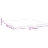 vidaXL Matratzenauflage Wei&szlig; und Gr&uuml;n 200 x 200 cm Jacquard Stoff