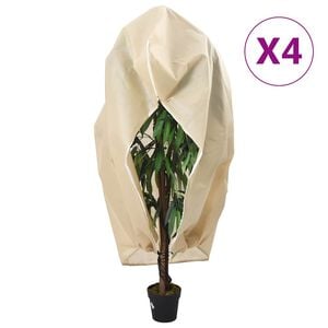 vidaXL Wintervlies mit Rei&szlig;verschluss 4 Stk. 70 g/m&sup2; 3,93x3 m