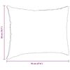vidaXL Sofakissen 2 St&uuml;ck Schwarz 70 x 50 cm Cordstoff