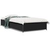 vidaXL Bettgestell Schwarz 100x200 cm Holzwerkstoff und Metall