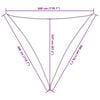 vidaXL Sonnensegel 160 g/m&sup2; Beige 3x3x3 m HDPE