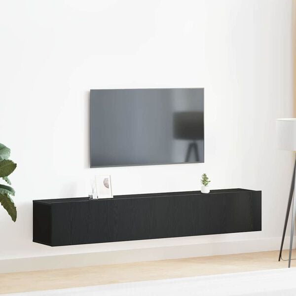 vidaXL TV-Schrankset Wandmontiert 2 pcs Artisan-Eiche Holzwerkstoff