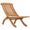 vidaXL Gartenstuhl Klappbar Massivholz Teak