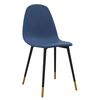vidaXL Esszimmerst&uuml;hle 2 Stk. Blau Stoff