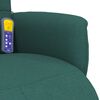 vidaXL Massagesessel mit Fu&szlig;teil Dunkelgr&uuml;n Stoff