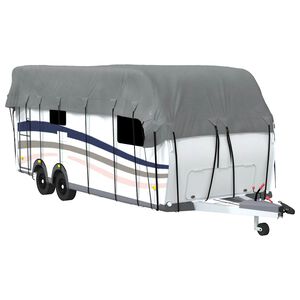 vidaXL Dachplane f&uuml;r Wohnwagen Grau 700x300 cm Vliesstoff