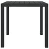 vidaXL 5-tlg. Garten-Essgruppe mit Kissen Poly Rattan Schwarz