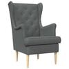 vidaXL Sessel Dunkelgrau Stoff