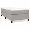 vidaXL Boxspringbettgestell Hellgrau 90x190 cm Stoff