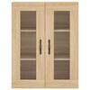 vidaXL Wandschrank Sonoma-Eiche 69,5x34x90 cm Holzwerkstoff