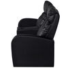 vidaXL Relaxsessel 2-Sitzer mit LED Kunstleder Schwarz