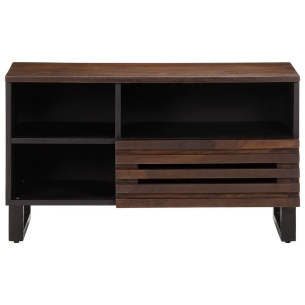 vidaXL TV-Schrank Braun 80x34x46 cm Massivholz Mango