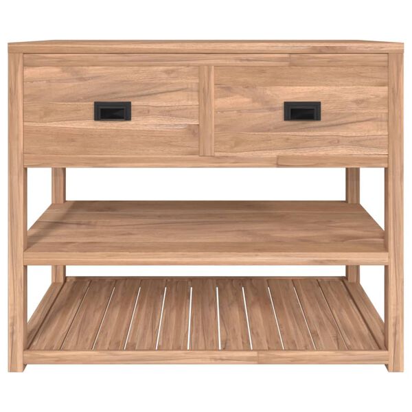 vidaXL Badschrank 90x45x75 cm Massivholz Teak