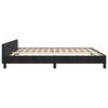 vidaXL Bettgestell ohne Matratze Schwarz 180x200 cm Samt