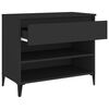 vidaXL Schuhregal Schwarz 70x36x60 cm Holzwerkstoff
