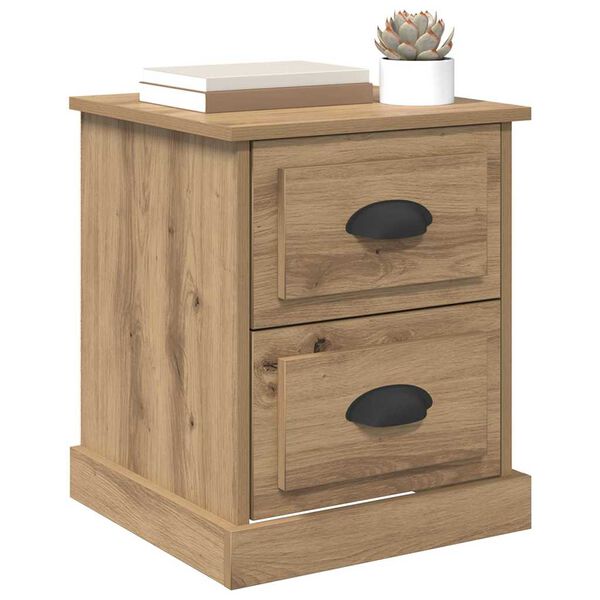 vidaXL Nachttisch Artisan-Eiche 39 x 39 x 47,5 cm Holzwerkstoff