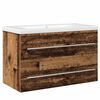 vidaXL Waschbeckenschrank 2 stk. Altholz 80 x 38,5 x 48 cm