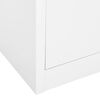 vidaXL B&uuml;roschrank Wei&szlig; 90x40x180 cm Stahl