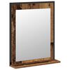 vidaXL Badezimmerm&ouml;bel-Set Wandmontiert 2 pcs Braun Holzwerkstoff