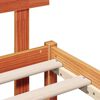 vidaXL Bettgestell mit Kopfteil Braun 80 x 200 cm Massivholz Kiefer