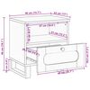 vidaXL Nachttisch Natur 40 x 33 x 46 cm Massivholz Mango
