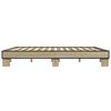 vidaXL Bettgestell Sonoma-Eiche 180x200 cm Holzwerkstoff und Metall