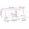 vidaXL Wandschrank Schwarz Eichen-Optik 100 x 36,5 x 35 cm