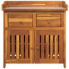 vidaXL Garten-Schrank Natur 78 x 36,5 x 78 cm Massivholz Akazie