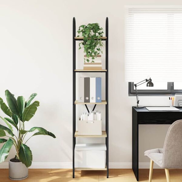 vidaXL B&uuml;cherregal Sonoma-Eiche 40 x 30 x 183 cm Holzwerkstoff