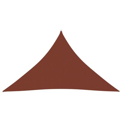 vidaXL Sonnensegel Oxford-Gewebe Dreieckig 5x5x6 m Terrakotta-Rot