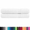 vidaXL Premium Handt&uuml;cher SOLUND 2 Stk. Wei&szlig; 100x200 cm 600 g/m&sup2;