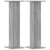 vidaXL Lautsprecherst&auml;nder 2 Stk. Grau Sonoma 30x30x95cm Holzwerkstoff
