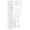 vidaXL Highboard Wei&szlig; 69,5x34x180 cm Holzwerkstoff