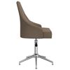 vidaXL Esszimmerst&uuml;hle 2 Stk. Drehbar Taupe Stoff