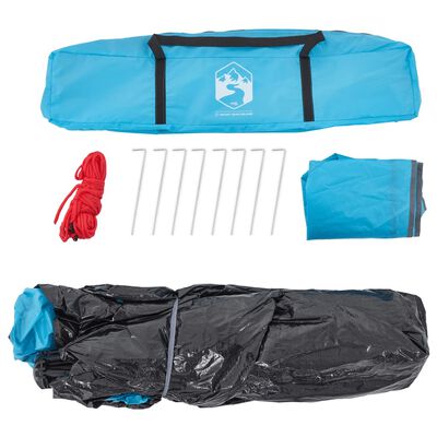 vidaXL Kuppel-Campingzelt 3 Personen Blau Quick Release